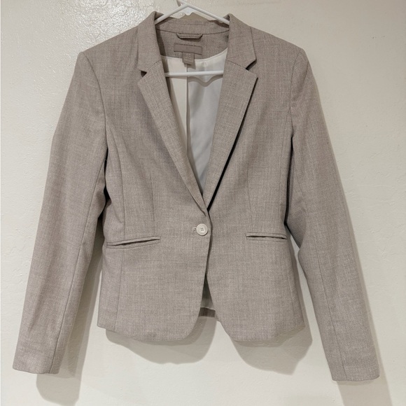 H&M Light Beige Women's Blazer size XS - Picture 6 of 10